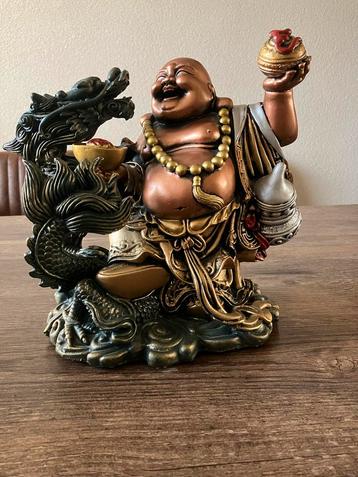 Boeddha Beeld met Draak - Decoratief beschikbaar voor biedingen