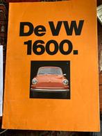 Oude folder vw Volkswagen 1600, Boeken, Ophalen of Verzenden, Zo goed als nieuw, Volkswagen, Diverse auteurs