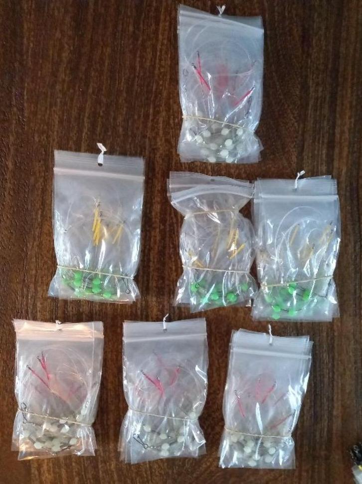 We hebben nog wat stalen onderlijnen gemaakt , allen kort., Watersport en Boten, Hengelsport | Zeevissen, Nieuw, Vislijn, Ophalen of Verzenden