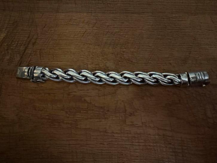 Buddha to Buddha type Kadek XL, Sieraden, Tassen en Uiterlijk, Armbanden, Zo goed als nieuw, Zilver, Zilver, Ophalen of Verzenden