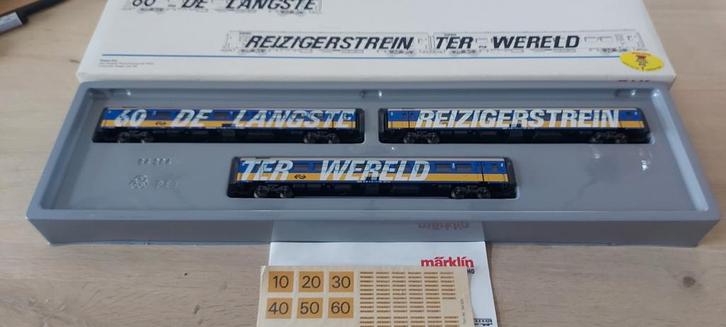 3 dlg Märklin NS langste reizigerstrein ter wereld set ovp, Hobby en Vrije tijd, Modeltreinen | H0, Zo goed als nieuw, Wagon, Wisselstroom