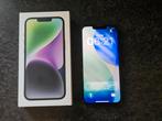 iPhone 14 zgan 128GB, Telecommunicatie, Mobiele telefoons | Apple iPhone, Ophalen, 128 GB, Zwart, Zo goed als nieuw
