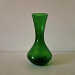 Empoli vintage groene glazen vaas nondgeblazen groene vaas, Ophalen of Verzenden