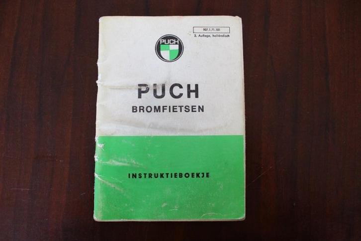Puch bromfietsen instructie boekje 1971 ? MS VS VSD modellen, Fietsen en Brommers, Handleidingen en Instructieboekjes, Gebruikt