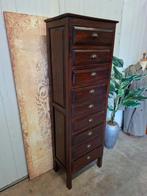 Klassieke hoge ladekast, apothekerkast, archiefkast, Huis en Inrichting, Kasten | Ladekasten, Ophalen of Verzenden, Zo goed als nieuw