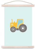 Kinderposter Poster A3 Tractor Pastel Designed4Kids, Nieuw, Ophalen of Verzenden, Wanddecoratie