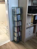Cd-rek, Huis en Inrichting, Woonaccessoires | Cd- en Dvd-rekken, Ophalen, Gebruikt, 75 tot 150 discs, Glas