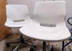 Ikea bureau stoelen, Ophalen, Gebruikt, Wit, Bureaustoel