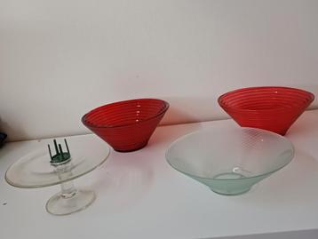 Glazen Schalen voor Kerststukjes - Set van 4 beschikbaar voor biedingen