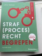 Straf(proces)recht Begrepen - J.H.J. Verbaan, Boeken, Ophalen of Verzenden, Alpha, Zo goed als nieuw, HBO