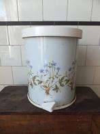 vintage pedaalemmer prullenbak wild flower brocant brabantia, Verzenden