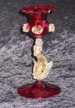 Salviati Murano Venetian Ruby Red Art Glass Dolphin, Ophalen