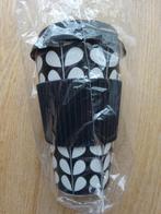 Duurzame kunststof warmhoud beker, zwart-wit design, Ophalen of Verzenden, Nieuw