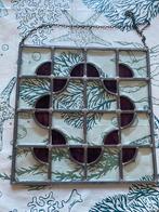 Glas in lood raamhanger 31x31 cm, Gebruikt, Minder dan 80 cm, Overige typen, Ophalen of Verzenden