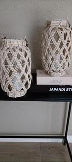 2 windlichten Japandi style met kaars, Ophalen