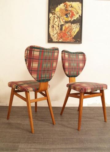 Jaren 50 stoelen 2x fifties chairs mid century design beschikbaar voor biedingen