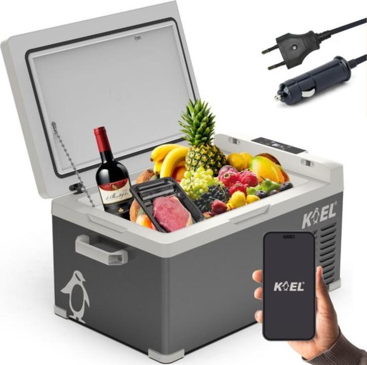 KOEL Crate 25 - Compressor Koelbox Elektrisch 12V en 230 Vol, Caravans en Kamperen, Koelboxen, Nieuw, Koelbox, Elektrisch, Ophalen of Verzenden