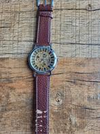 Herenhorloge Automaat - Open Mechanisme, Sieraden, Tassen en Uiterlijk, Horloges | Heren, Staal, Polshorloge, Ophalen, Overige merken