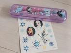 Frozen stickers en pennenbakje Elsa Anna Olaf Sven rendier, Ophalen of Verzenden, Gebruikt