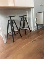 Ikea Dalfred Barkrukken verstelbaar, Huis en Inrichting, Barkrukken, Ophalen, Draaibaar, 60 tot 90 cm, Zo goed als nieuw