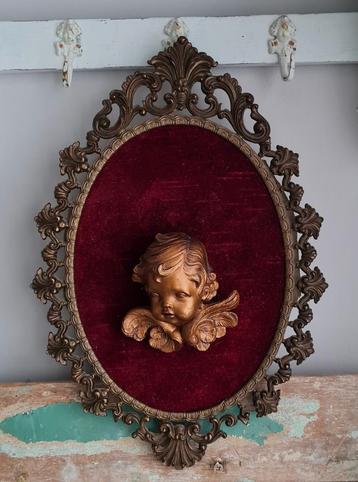 Brocante barok lijst engel/Cherubijn beschikbaar voor biedingen