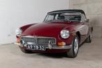 MG B Damask Red, Auto's, Achterwielaandrijving, Zwart, Cabriolet, Leder en Stof