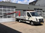 Volkswagen Crafter 50 2.5 TDI Laadkraan Airco Trekhaak 3436k, Auto's, Euro 5, Gebruikt, Zwart, Volkswagen