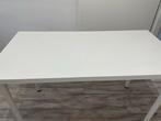 Ikea Table White | Ikea Tefel, Huis en Inrichting, Ophalen of Verzenden, In hoogte verstelbaar, Gebruikt, Bureau