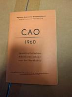CAO Bouwbedrijf 1960 - Collectieve Arbeidsovereenkomst, Ophalen of Verzenden, Gelezen, Bouwkunde, Algemene Nederlandse Bouwbedrijfsbond