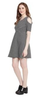 Super leuke blauw-witte jurk van FRANKIE &LIBERTY mt 12/152., Frankie & Liberty, Zo goed als nieuw, Jurk of Rok, Verzenden