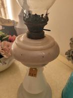 Zeer oude opaline glazen olielamp, Ophalen of Verzenden