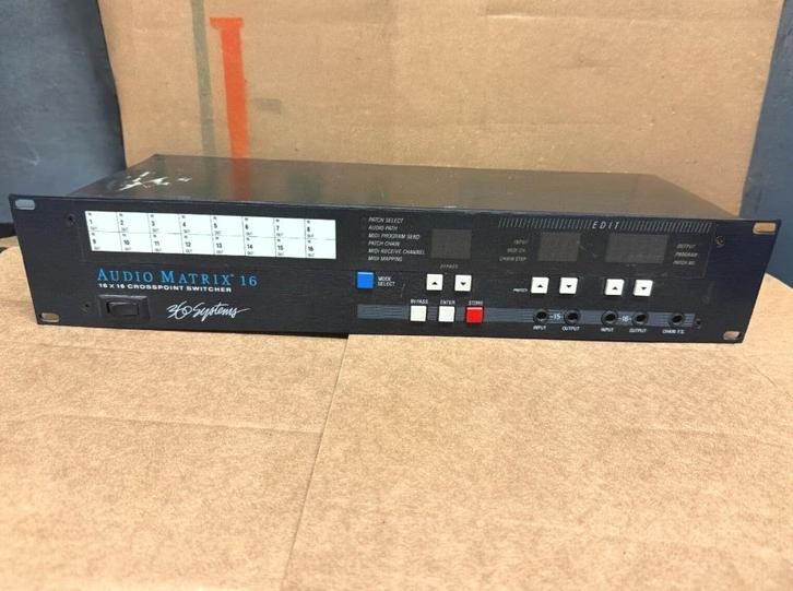 Gevraagd:   360 systems - Audio Matrix 16 switcher, patchbay, Muziek en Instrumenten, Effecten, Gebruikt, Chorus, Delay of Echo