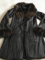 Echt bont echt leer Lammy jas winterjas 38 / 40 bruin, Ophalen of Verzenden, Zo goed als nieuw, Maat 38/40 (M), Bruin