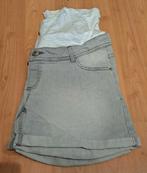 Zwangerschap short korte broek, Blauw, Maat 46/48 (XL) of groter, Ophalen of Verzenden, Zo goed als nieuw