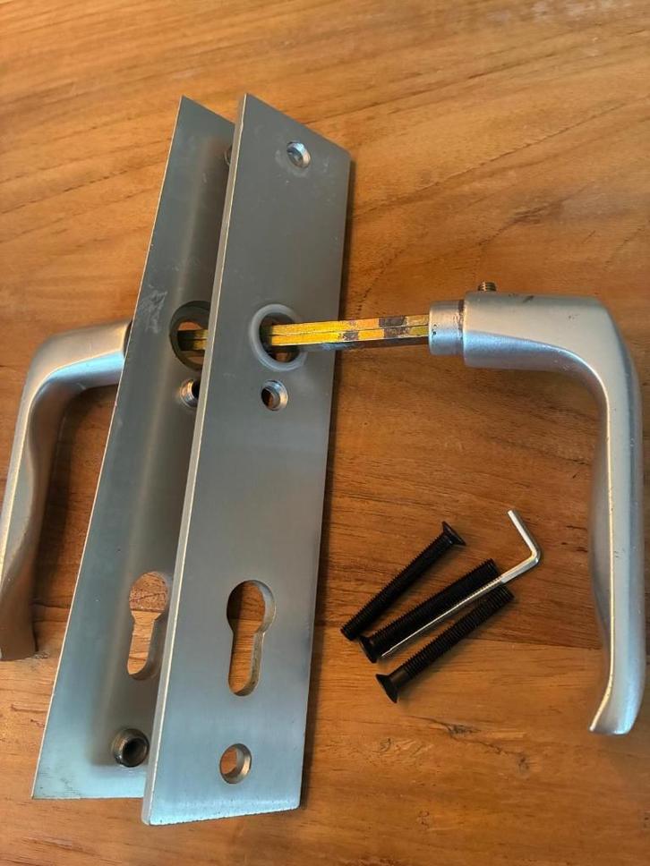 Deurbeslag Buva PC92 compleet, Doe-het-zelf en Verbouw, Hang- en Sluitwerk, Zo goed als nieuw, Klink of Kruk, Overige materialen