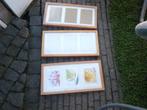 lijst hout drieluik houten lijsten wissellijst fotolijst 3 x, Huis en Inrichting, Woonaccessoires | Lijsten, Minder dan 50 cm