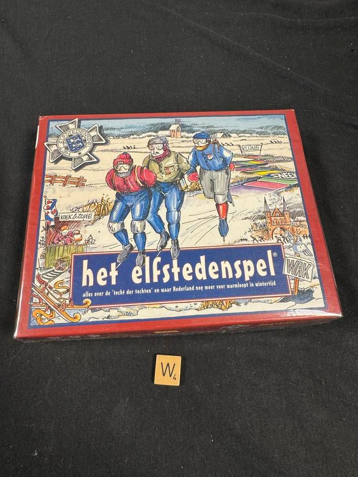 Het Elfstedenspel - WAK, Hobby en Vrije tijd, Gezelschapsspellen | Bordspellen, Zo goed als nieuw, Een of twee spelers, Reisspel