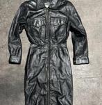 Zwarte Leren Jumpsuit met rits maat M, Kleding | Dames, Verzenden, Zo goed als nieuw, Zwart