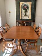 Eettafel hout uitschuifbaar -GRATIS, Ophalen, Gebruikt, 50 tot 100 cm, Landelijk