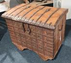 Prachtige antieke Pitara bruidskist uit India, Ophalen, Gebruikt, 50 tot 100 cm, 75 cm of meer