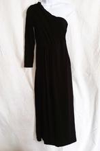 Gave lange zwarte jurk, 1 mouw, Mt 38 Merk Asos Petite, Maat 38/40 (M), ., Zwart, Ophalen of Verzenden