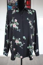 Zwarte blouse met roze, goene bloemen maat 40, Kleding | Dames, Blouses en Tunieken, Maat 38/40 (M), H&M, Ophalen of Verzenden