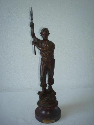 Frans Belle Epoque beeld Le Bucheron De houthakker 1910/1920 beschikbaar voor biedingen