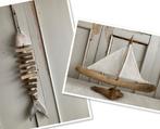 Fairtrade / Houten vis slinger en bootje met zeil, Huis en Inrichting, Woonaccessoires | Overige, Nieuw, Ophalen of Verzenden
