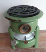 Petroleumstel merk Edy reseda groen 1 pits met vulopening, Antiek en Kunst, Antiek | Emaille, Ophalen of Verzenden