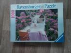 Ravensburger Puzzel - Schattige Kitten - 1000 stukjes, Ophalen of Verzenden, 500 t/m 1500 stukjes, Zo goed als nieuw, Legpuzzel