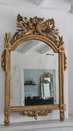 Antieke bladgouden bruidsspiegel, Antiek en Kunst, Ophalen of Verzenden, Rechthoekig, Minder dan 50 cm