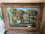 Mooi schilderij op linnen doek. Alleen ophalen ., Antiek en Kunst, Ophalen of Verzenden