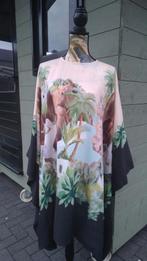 Kaftan jurk met print XS/S oversized, H&M, Overige kleuren, Nieuw, Ophalen of Verzenden