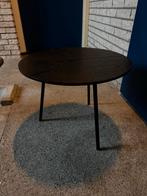 Woood Zwarte Eettafel / Bijzettafel, Ophalen, Gebruikt, Rond, Tot twee personen